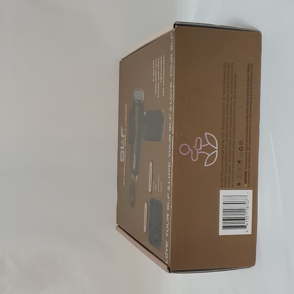 SLF Mini Percussion Muscle Massager With Attachments ~ Black - Picture 4 of 10